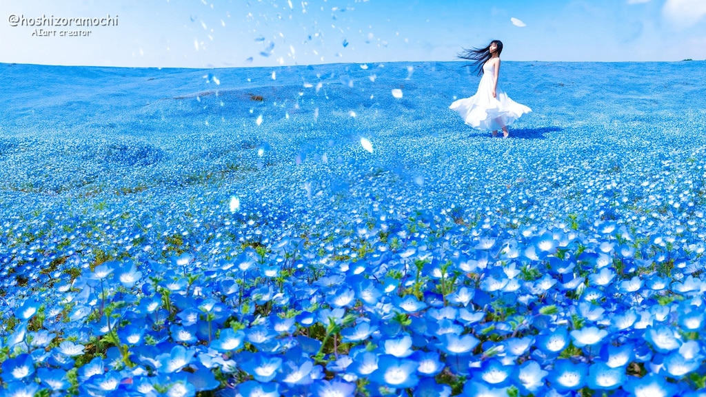 花と女性【２】