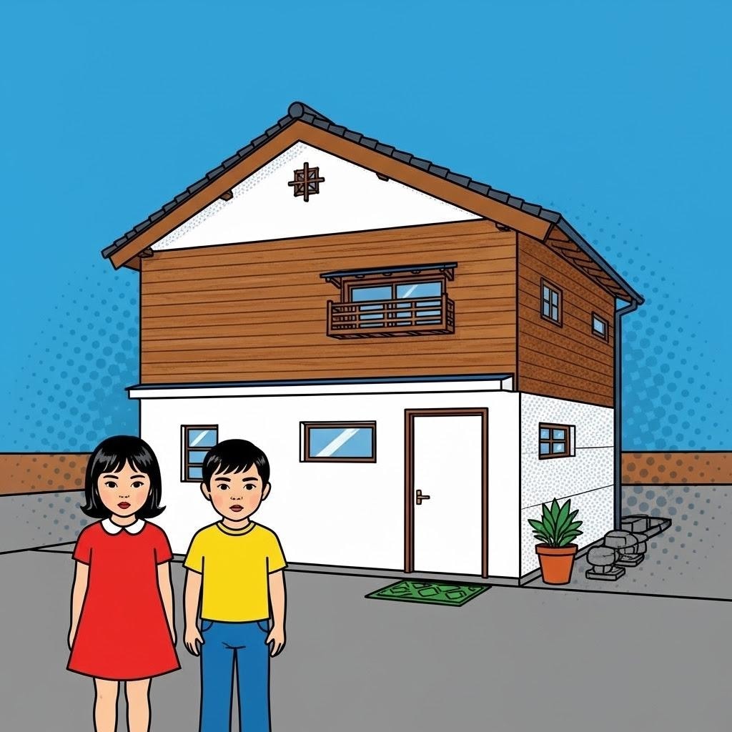 朝風商店街とローズパーク