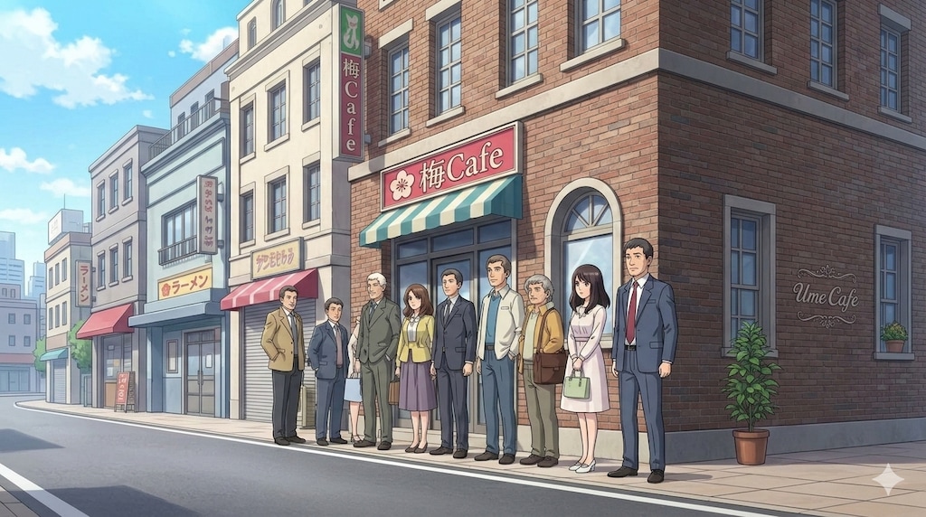 朝風商店街とローズパーク