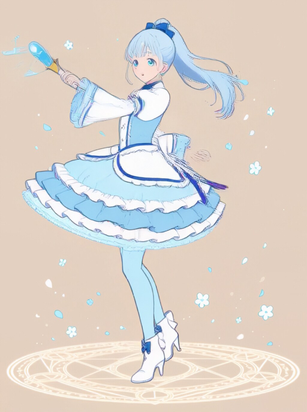【誕生日FA】変身！魔法少女 あおい【パラパライラスト４０】