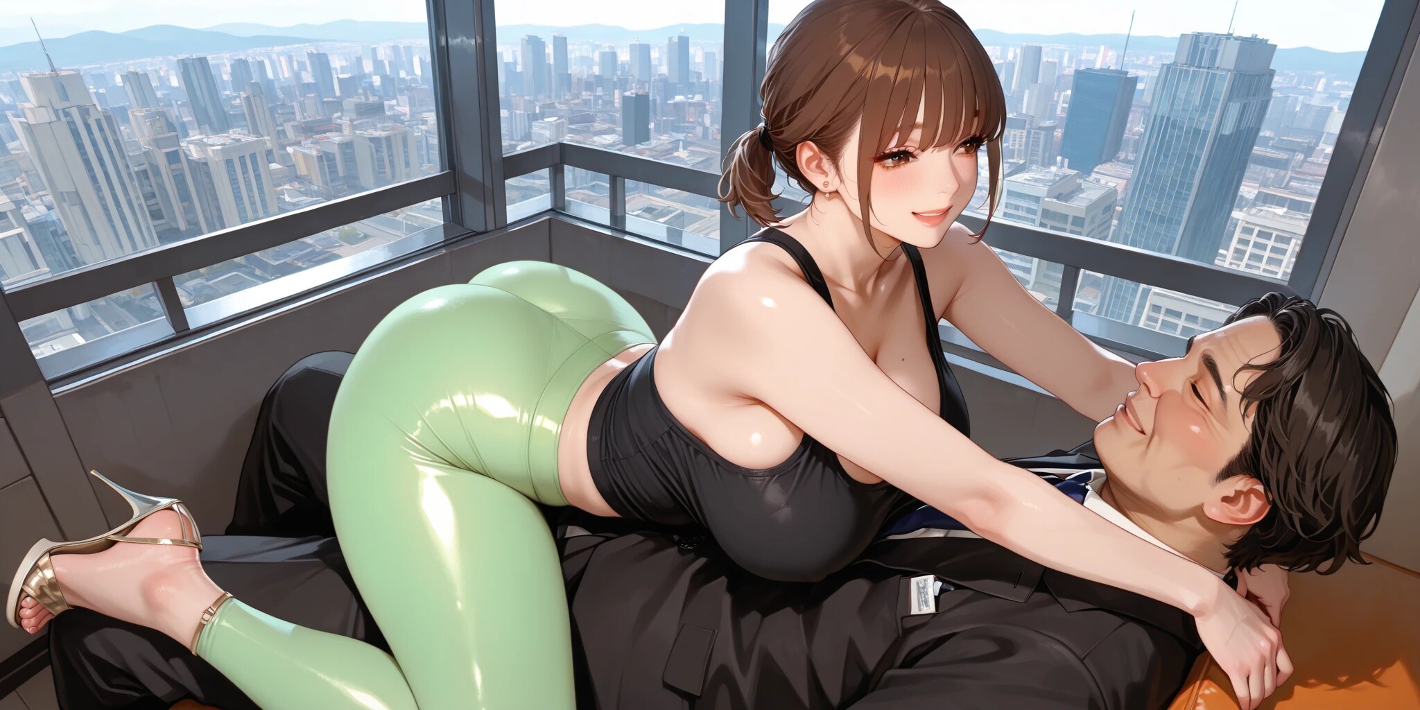 オフィスでセックス（レギンス）