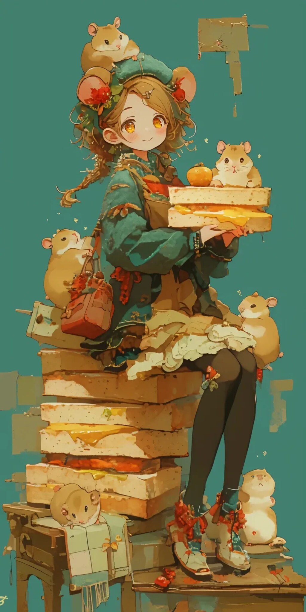 ハムスターとパン/hamsters&bread