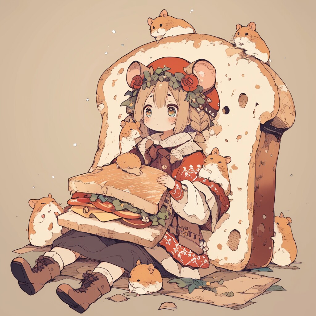 ハムスターとパン/hamsters&bread