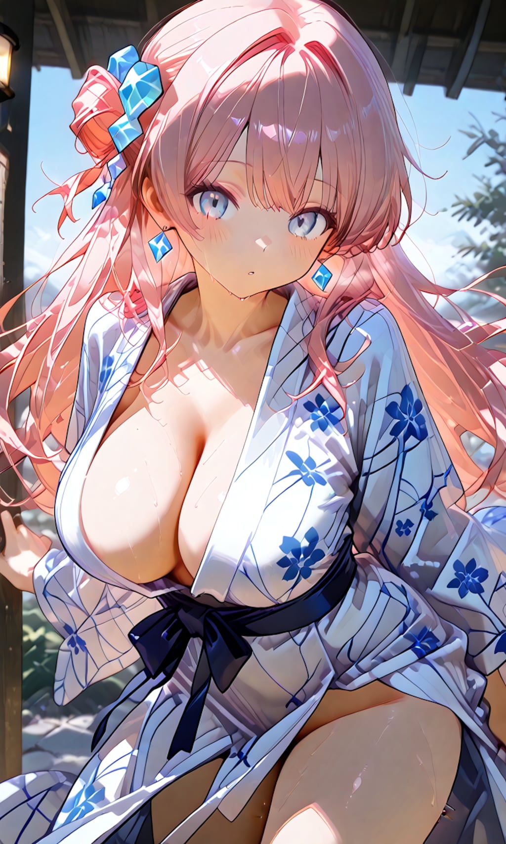 浴衣を着た少女