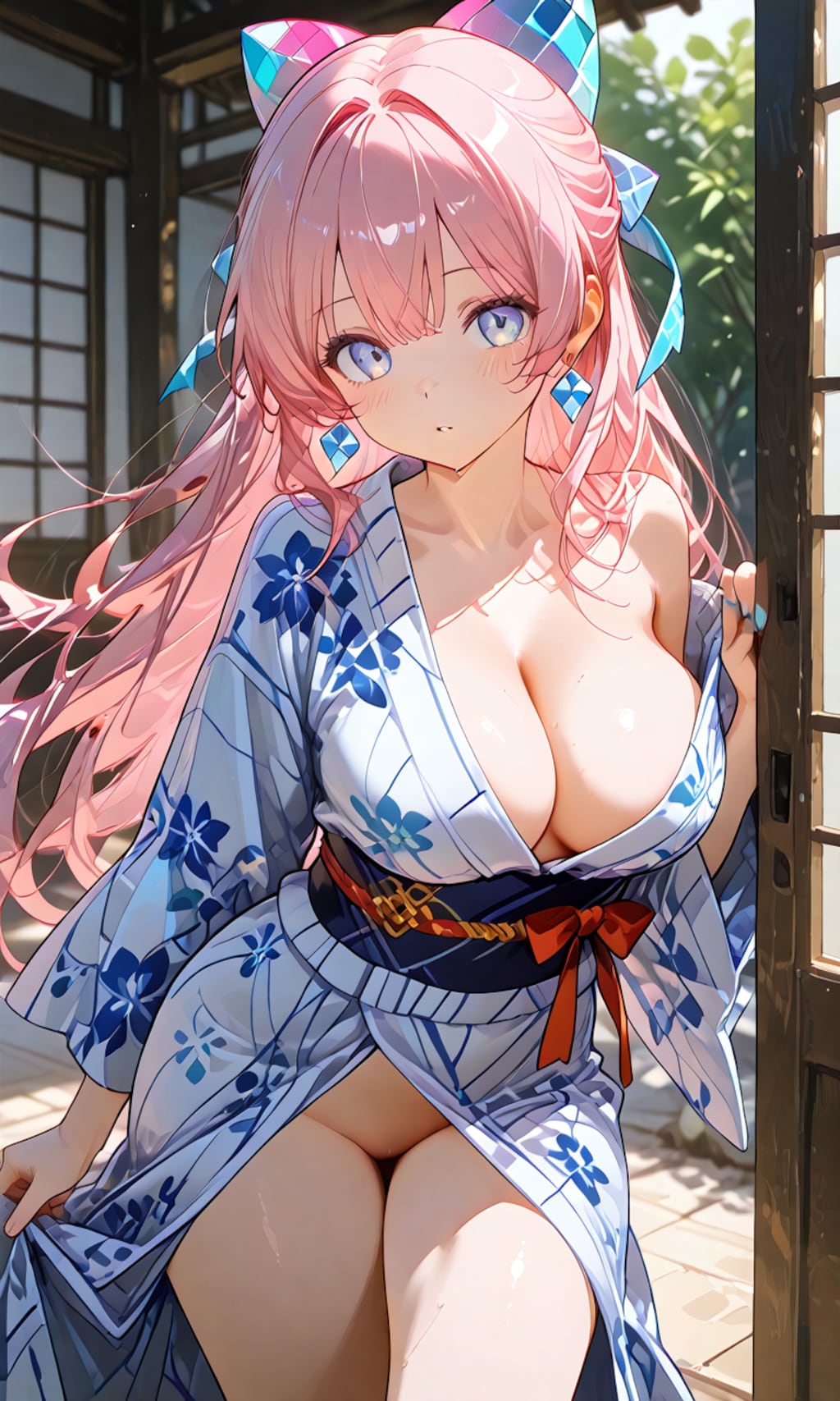 浴衣を着た少女