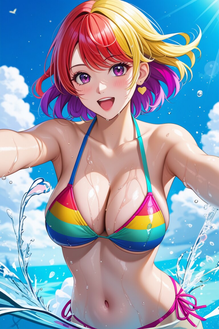 (40枚) プールで戯れたい イラスト版