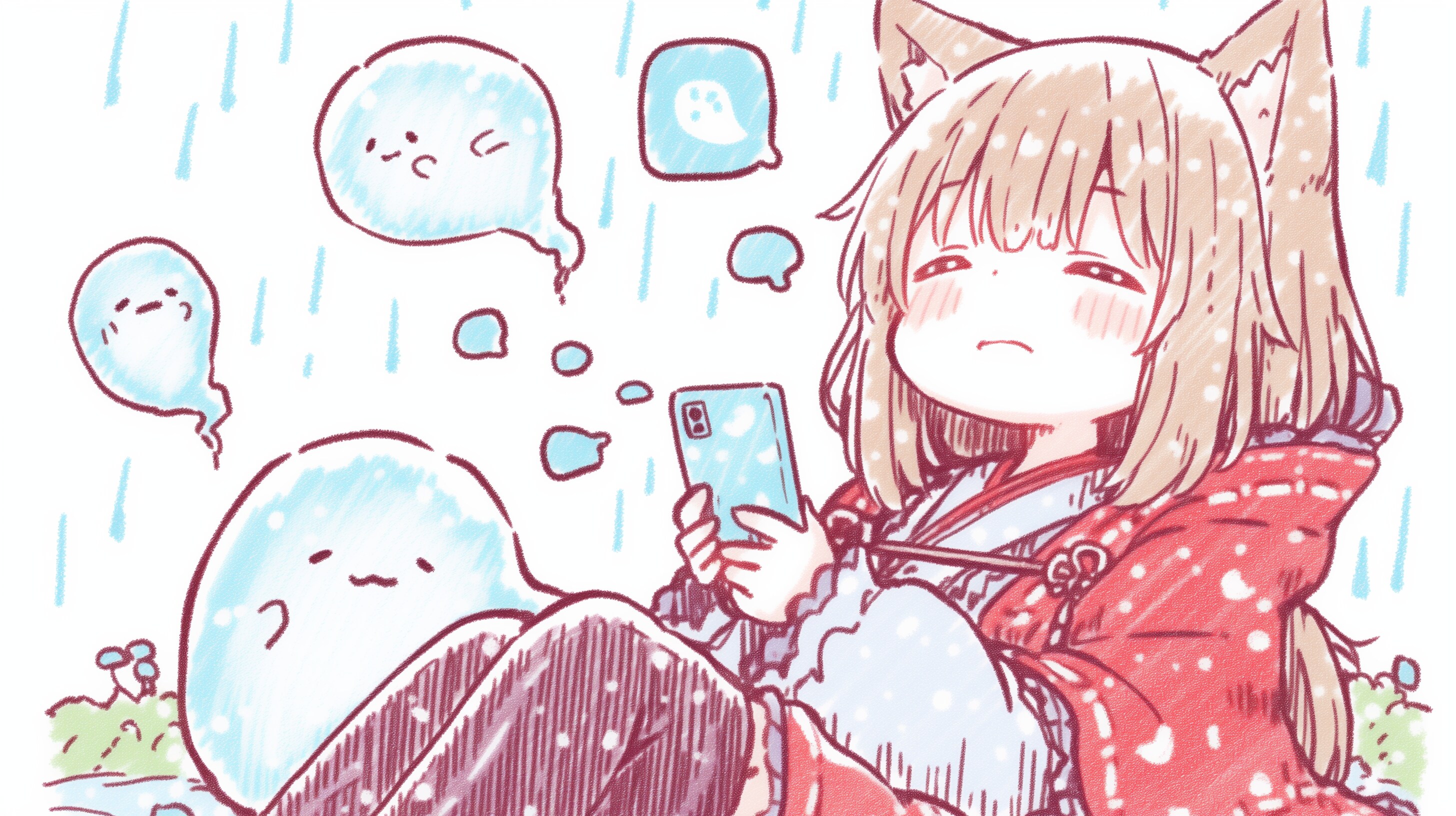 お狐ちゃんも一喜一憂？