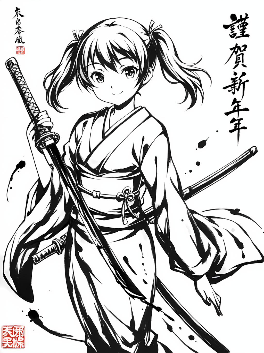 きのこ相手に長物は不要であったなｗ別イラスト