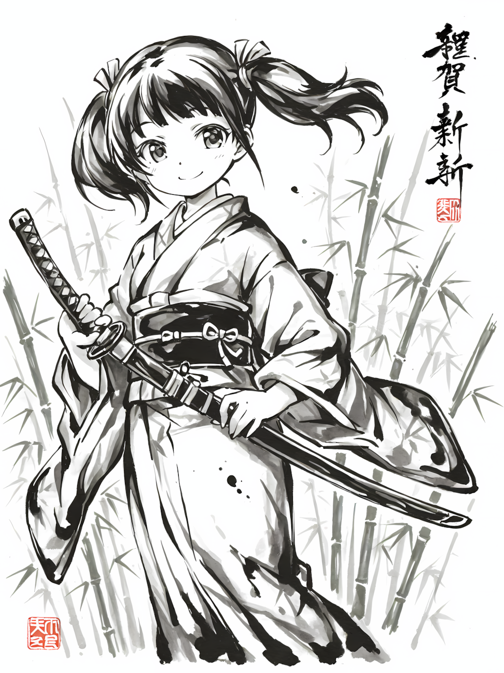 きのこ相手に長物は不要であったなｗ別イラスト
