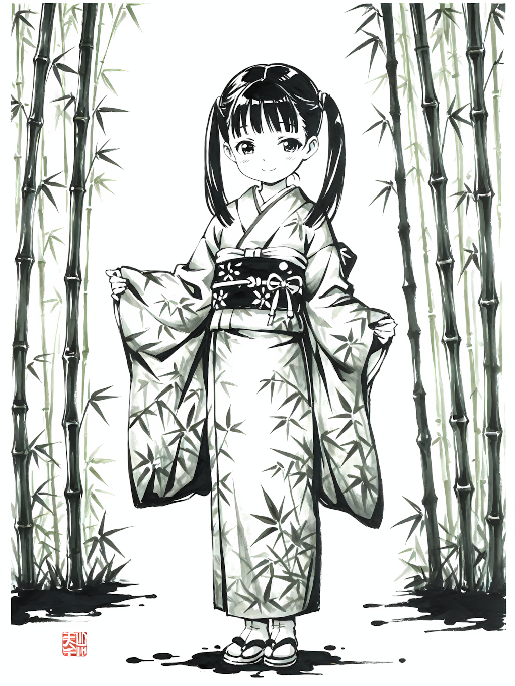 きのこ相手に長物は不要であったなｗ別イラスト