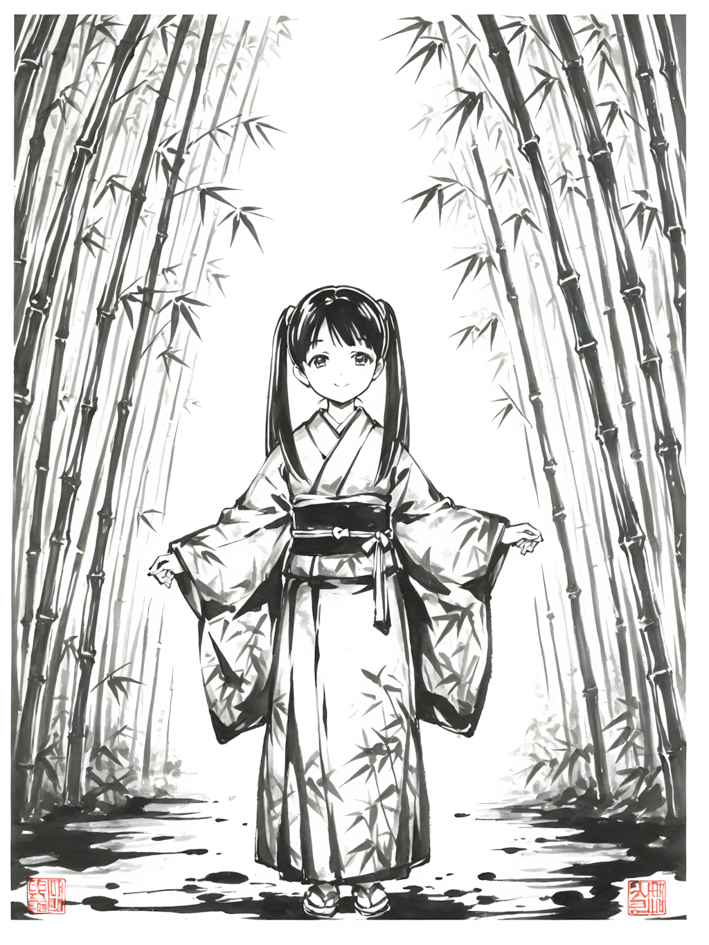 きのこ相手に長物は不要であったなｗ別イラスト