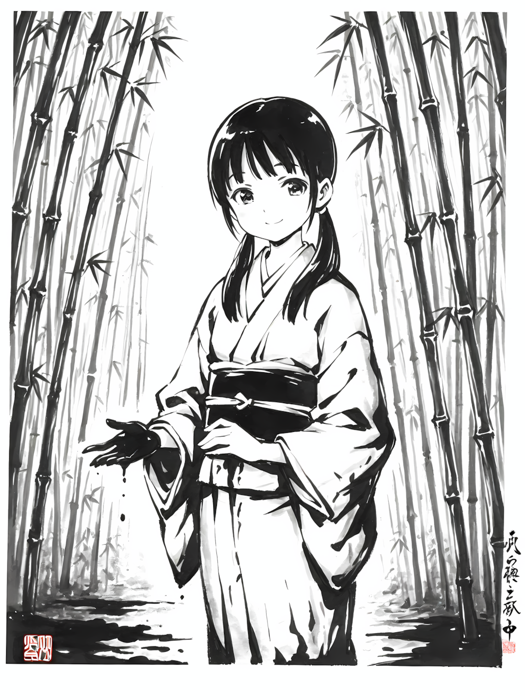 きのこ相手に長物は不要であったなｗ別イラスト