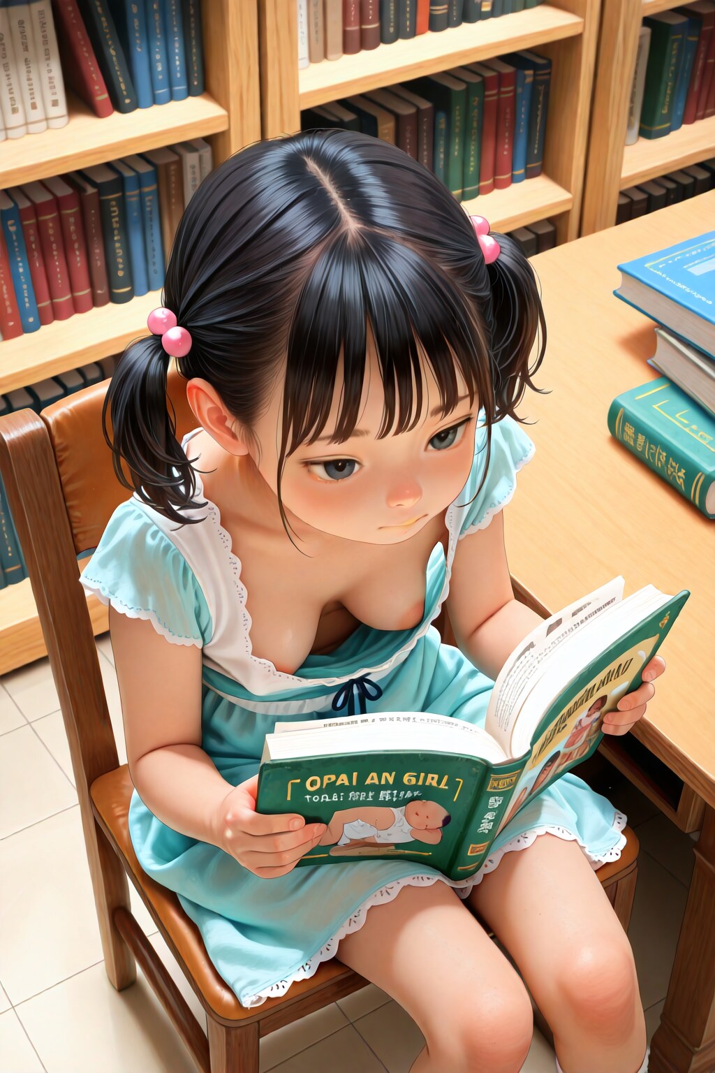 [40枚]本に夢中のちはる2