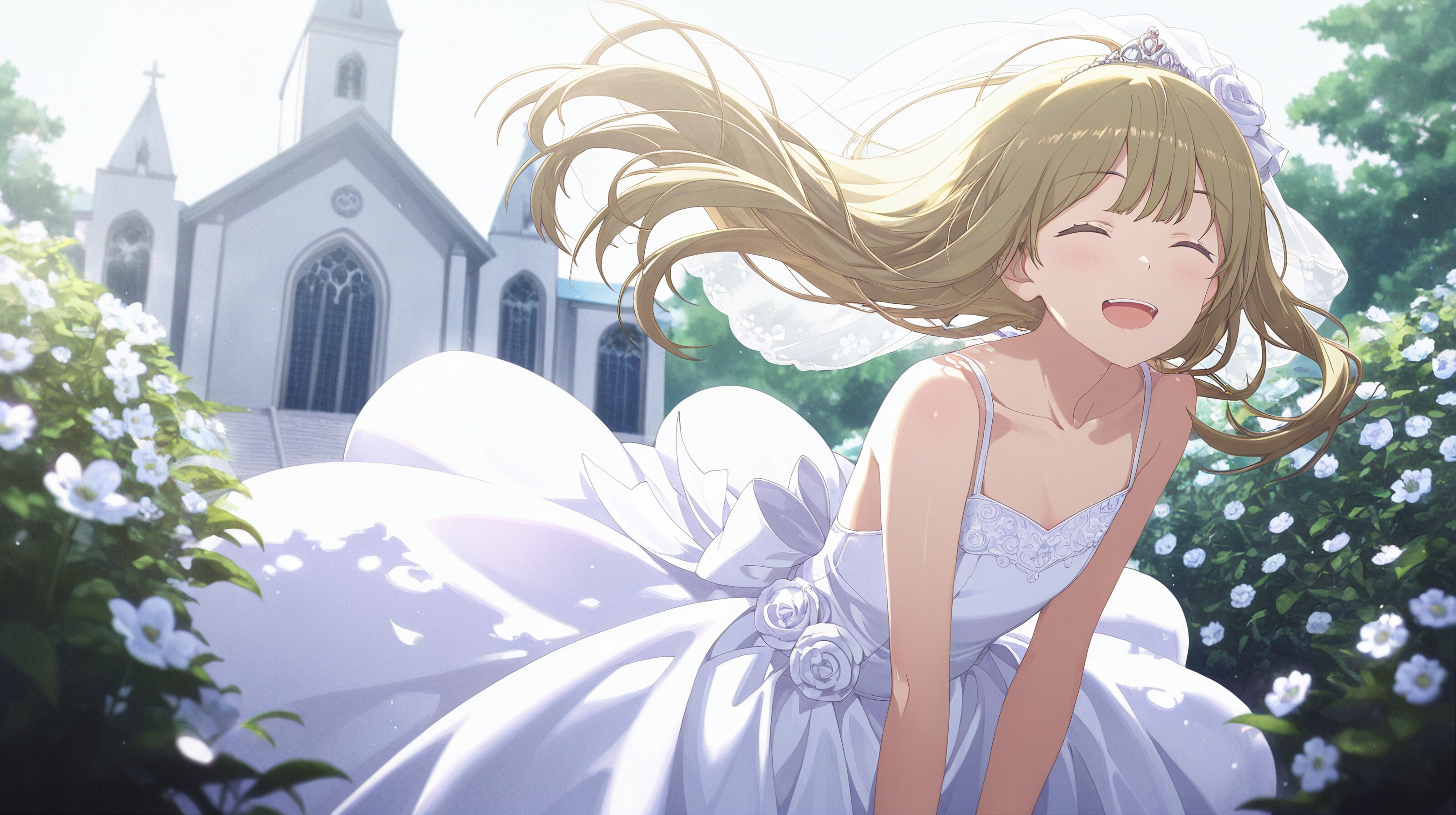 ウェディングドレスの花岡まことくん/hanaoka makoto /senpai_wa_otokonoko