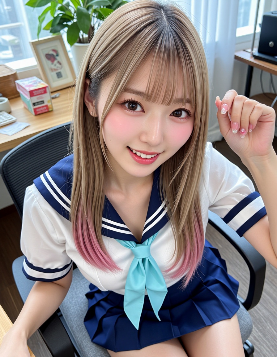 260425P【12枚】セーラー服×最強ギャルマインドの夏姫