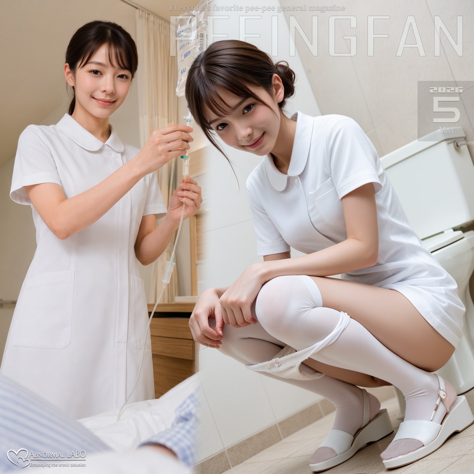 40枚）ナースのお仕事♡狙われたプライベート【PEEINGFAN】