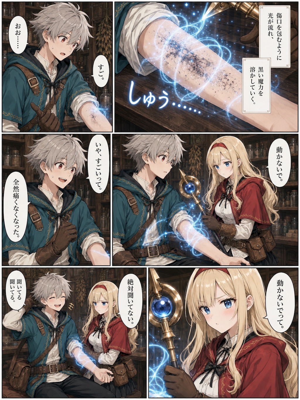 漫画版『癒しの聖女と剣士』