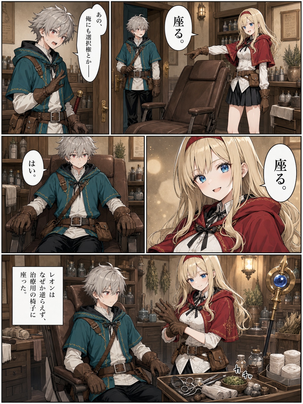 漫画版『癒しの聖女と剣士』