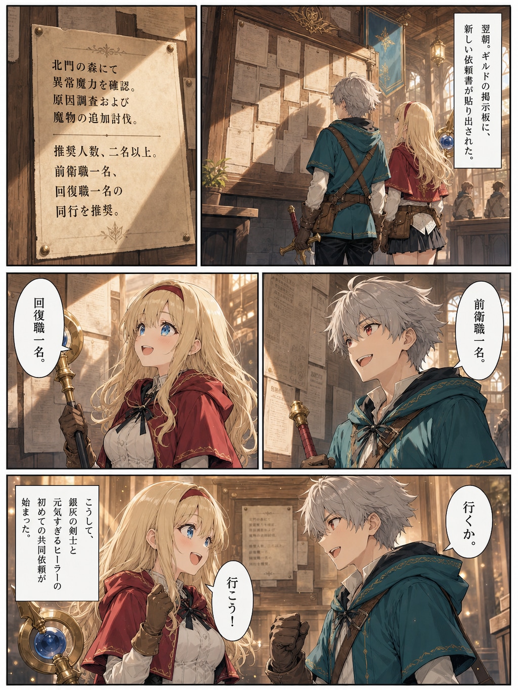 漫画版『癒しの聖女と剣士』