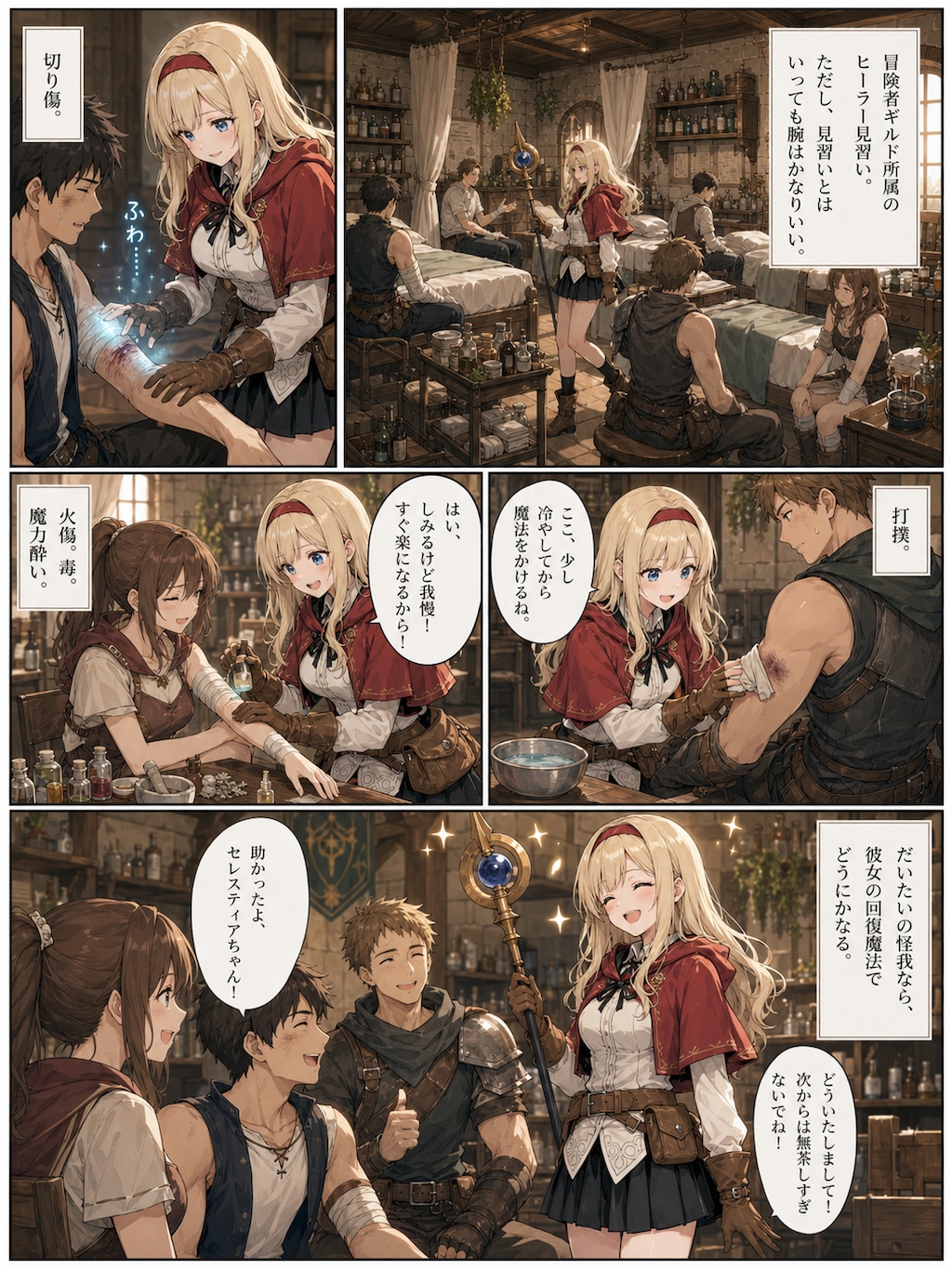 漫画版『癒しの聖女と剣士』