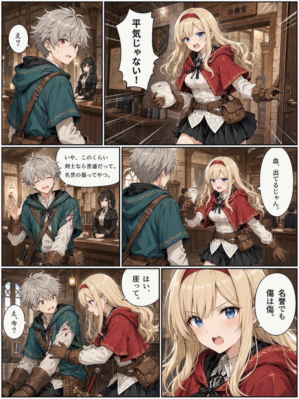 漫画版『癒しの聖女と剣士』
