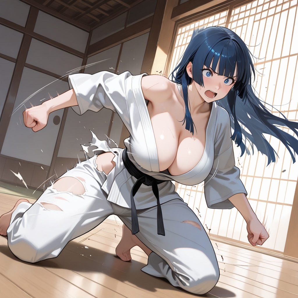 空手娘　格闘1　道場破り