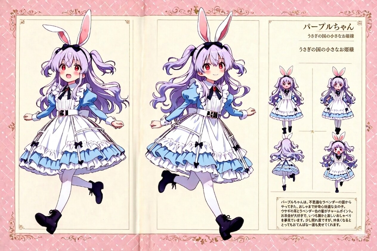 【無料キャラ①】パープルちゃん