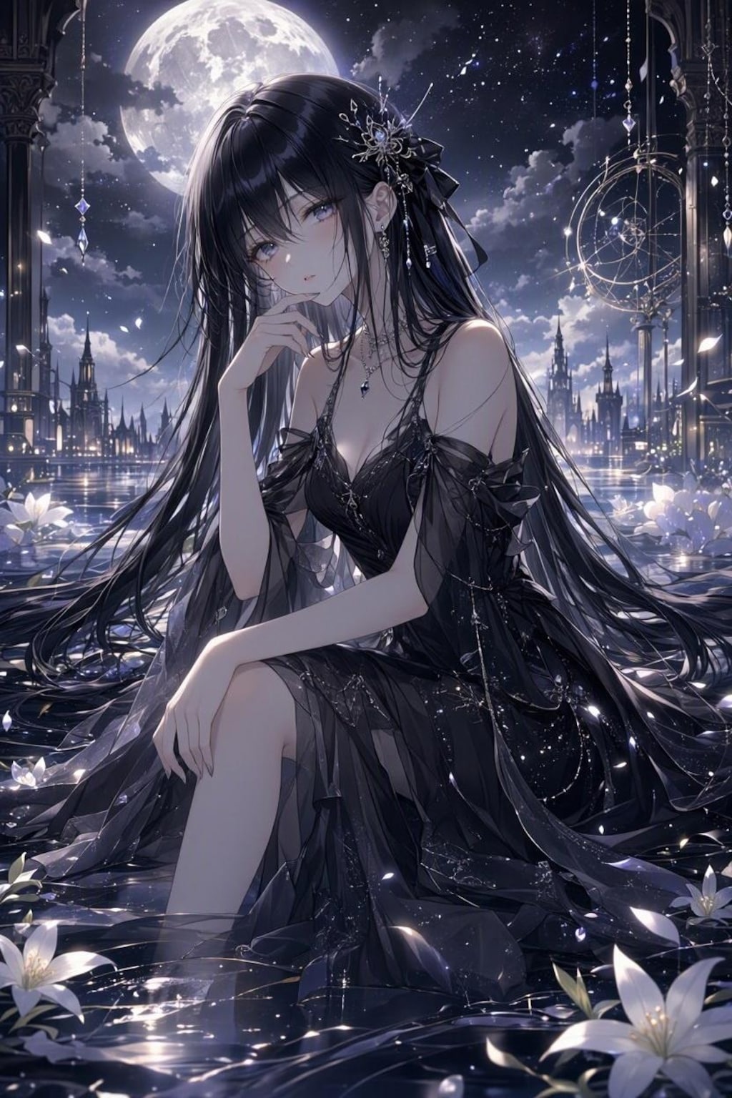黒髪ロングストレートまとめ