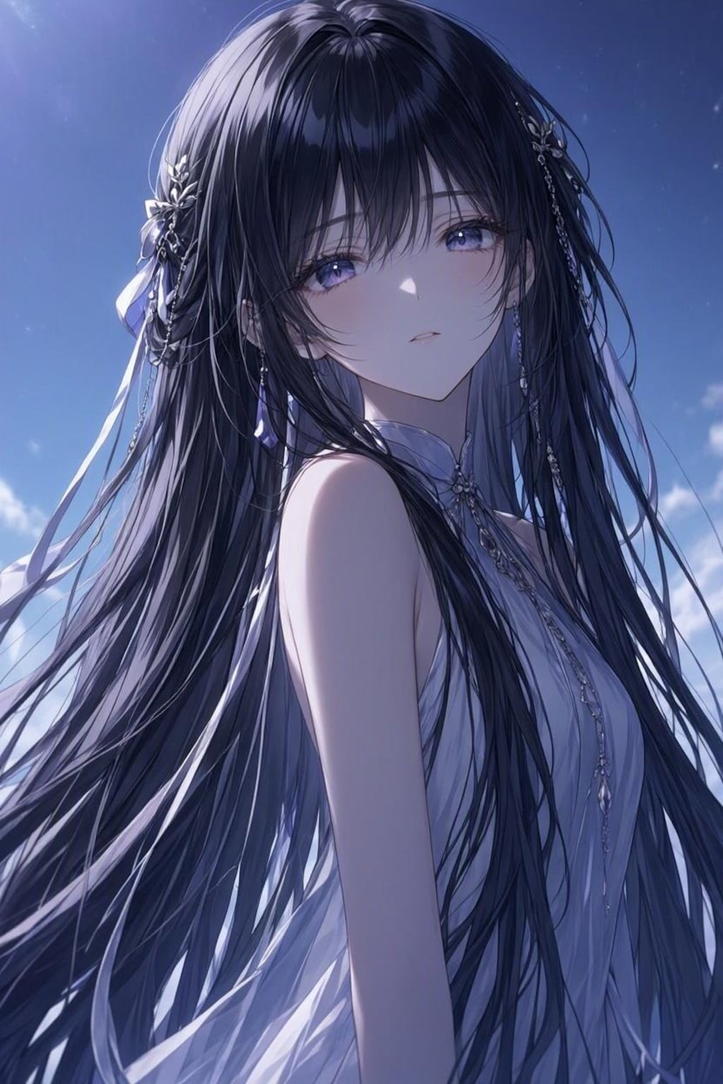 黒髪ロングストレートまとめ