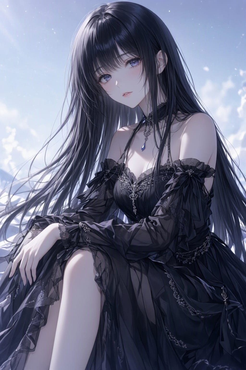 黒髪ロングストレートまとめ