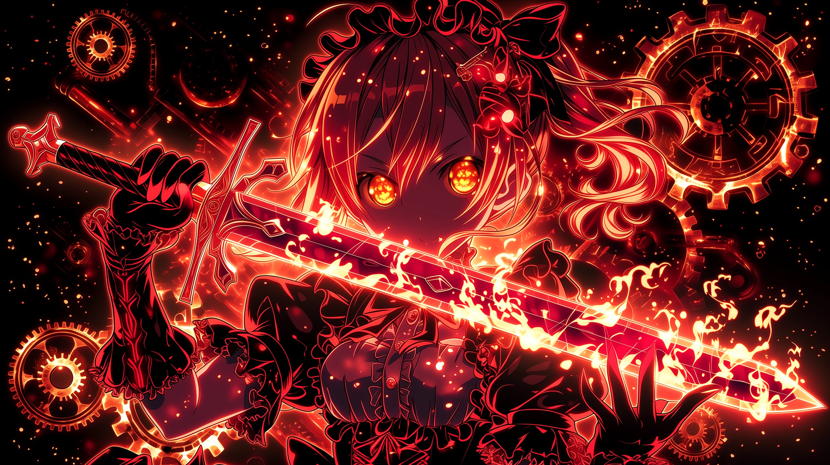 Gothic sword girl