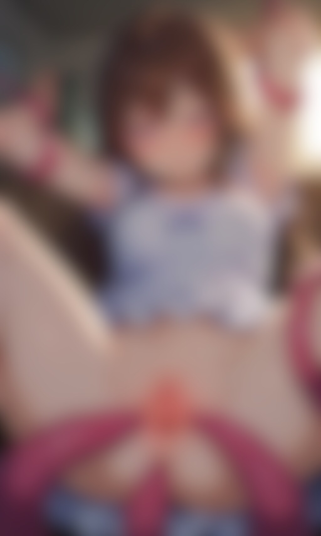 触手に広げてられて