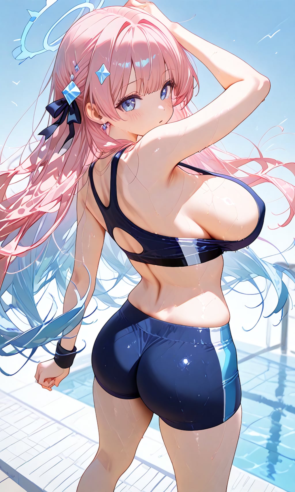 スポーツウェアの後ろ姿