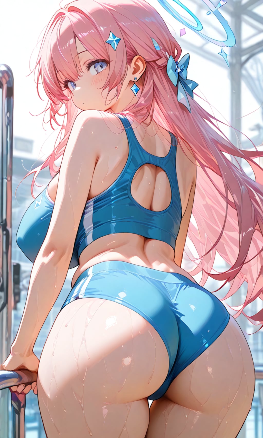 スポーツウェアの後ろ姿
