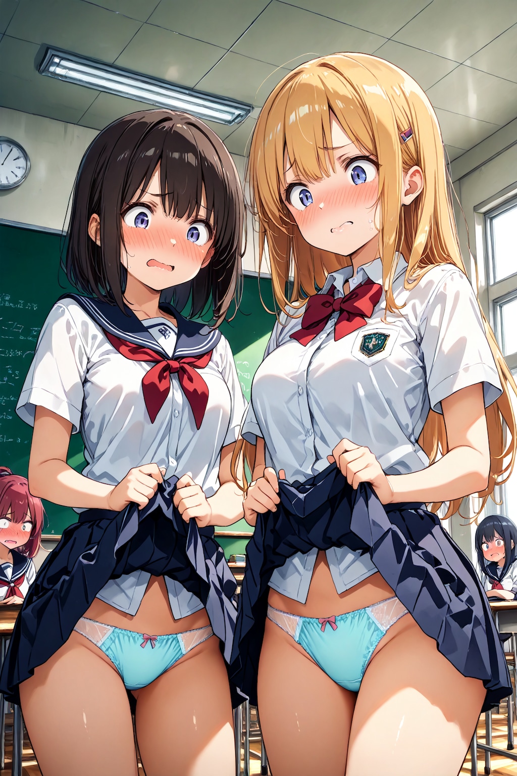 教室でパンツ見せてとお願いしてみた(25)