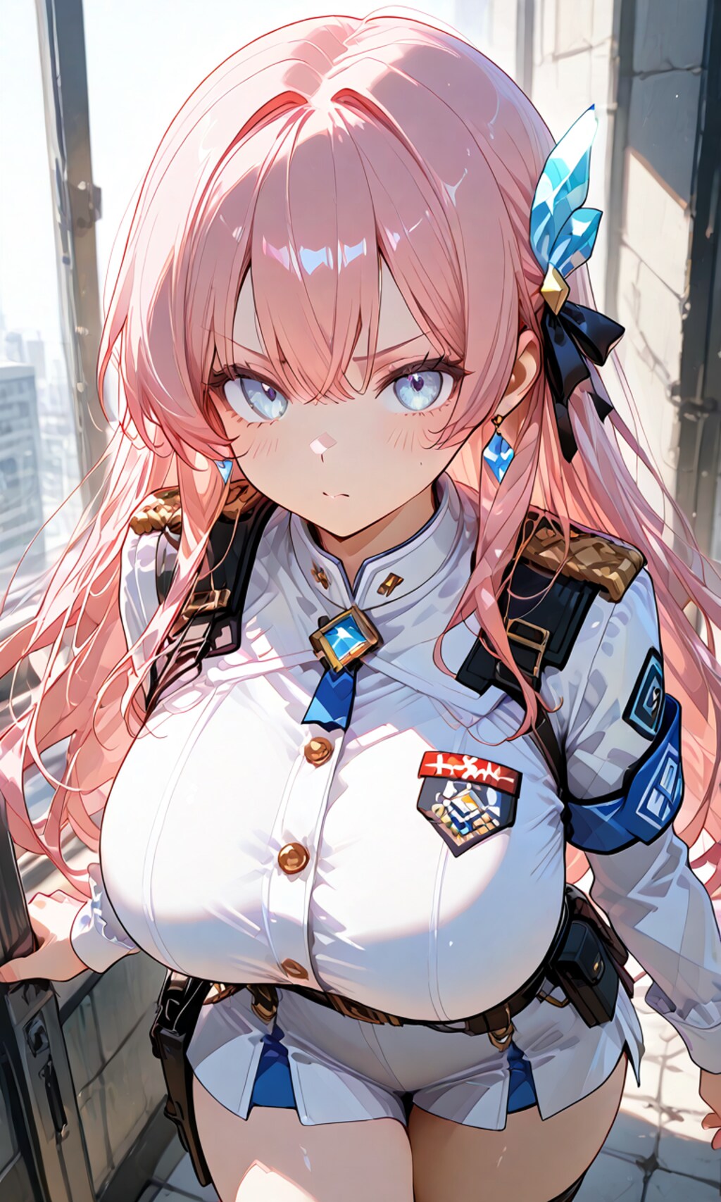 制服姿の少女