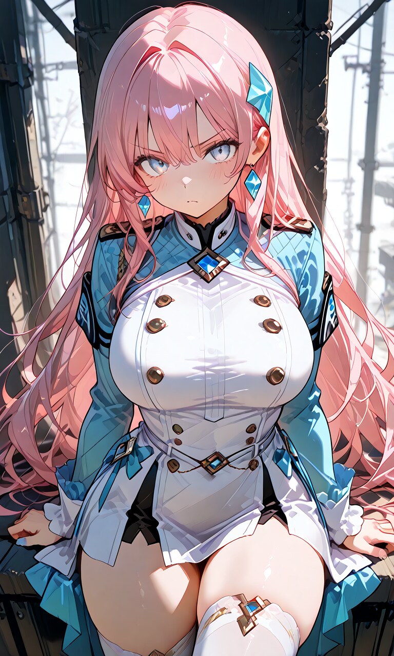 制服姿の少女