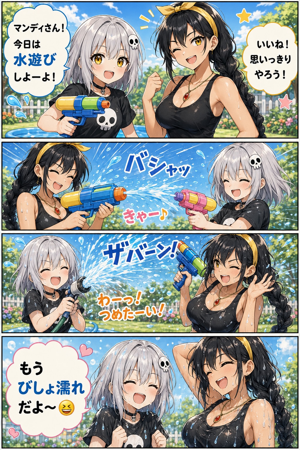 わんなっぷちゃん四コマ。