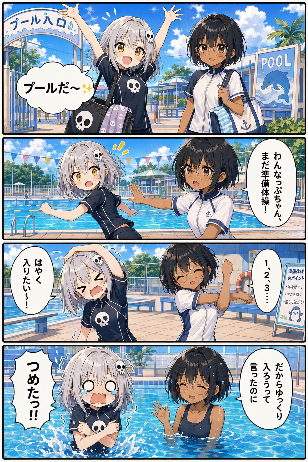 わんなっぷちゃん四コマ。