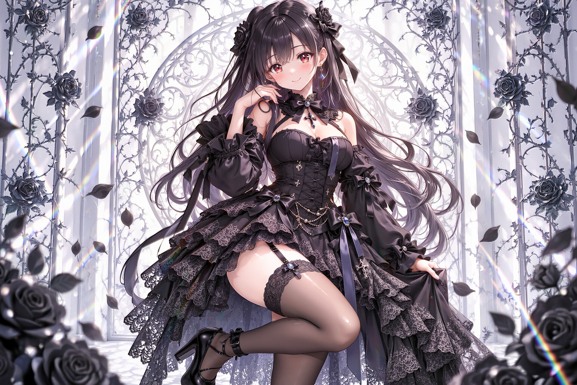 黒薔薇の微笑み