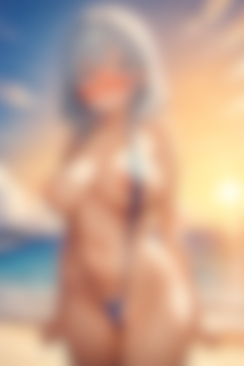 彼女に紐みたいな水着を着せてみた(19)