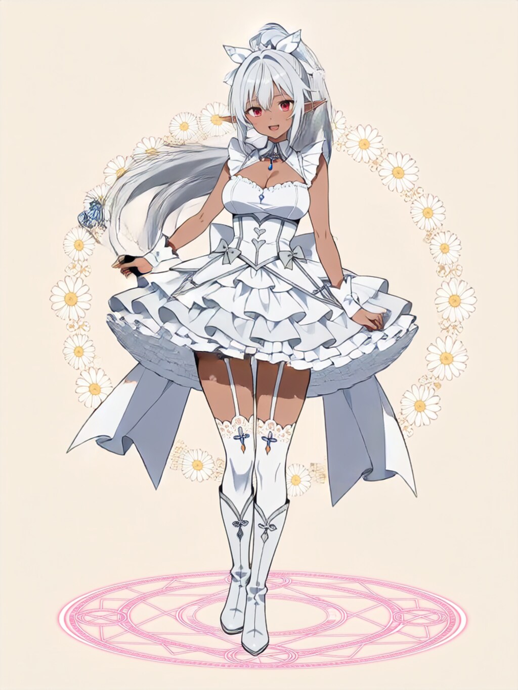 変身！魔法少女 褐色エルフさん【パラパライラスト】