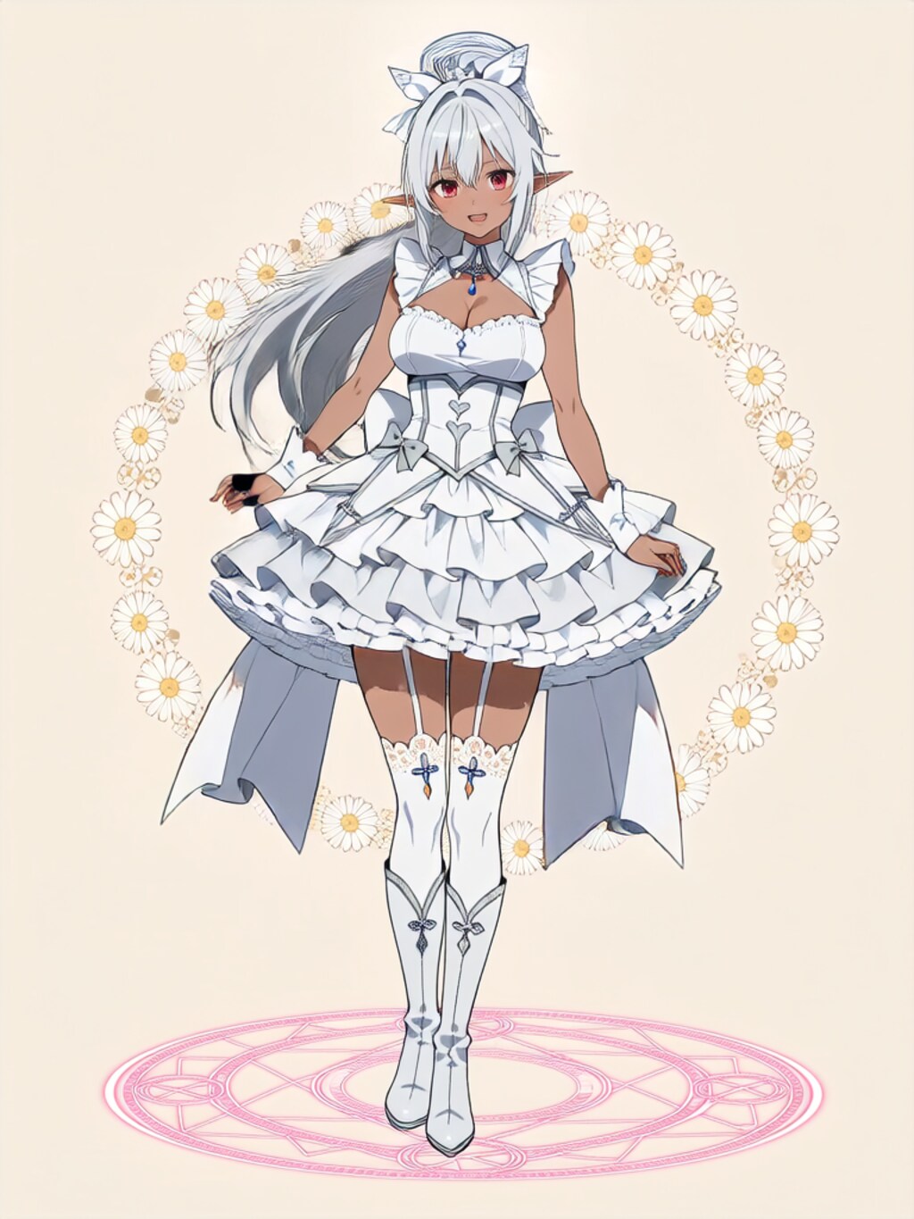 変身！魔法少女 褐色エルフさん【パラパライラスト】