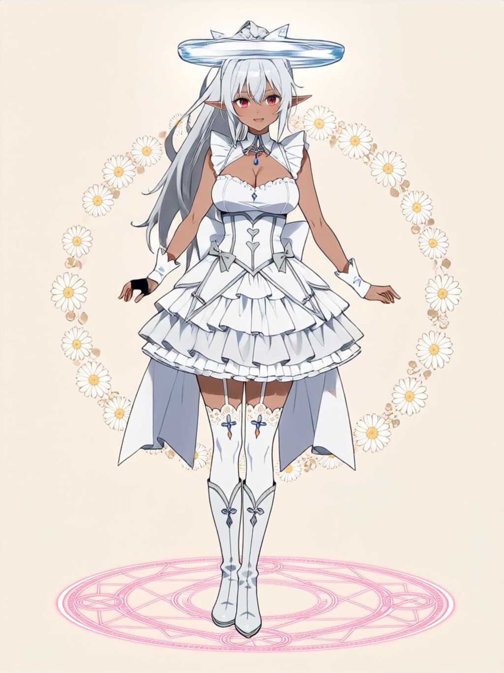 変身！魔法少女 褐色エルフさん【パラパライラスト】