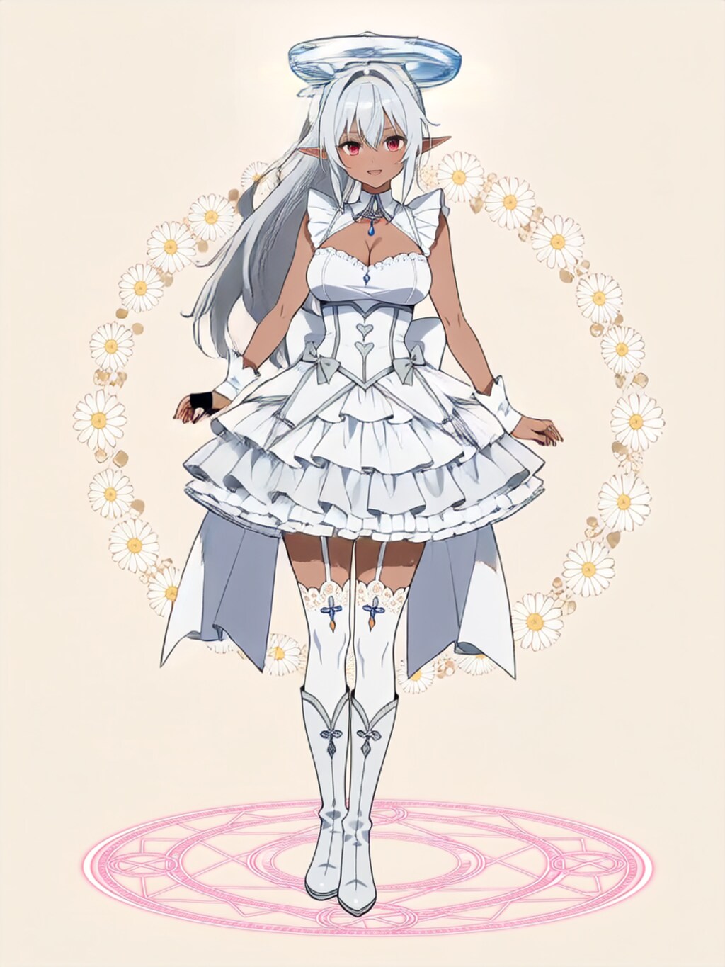 変身！魔法少女 褐色エルフさん【パラパライラスト】