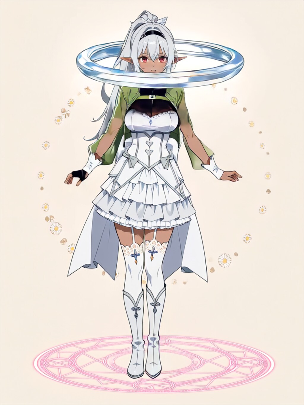 変身！魔法少女 褐色エルフさん【パラパライラスト】