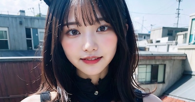 猫耳ボンテージでポロリ 拡大版