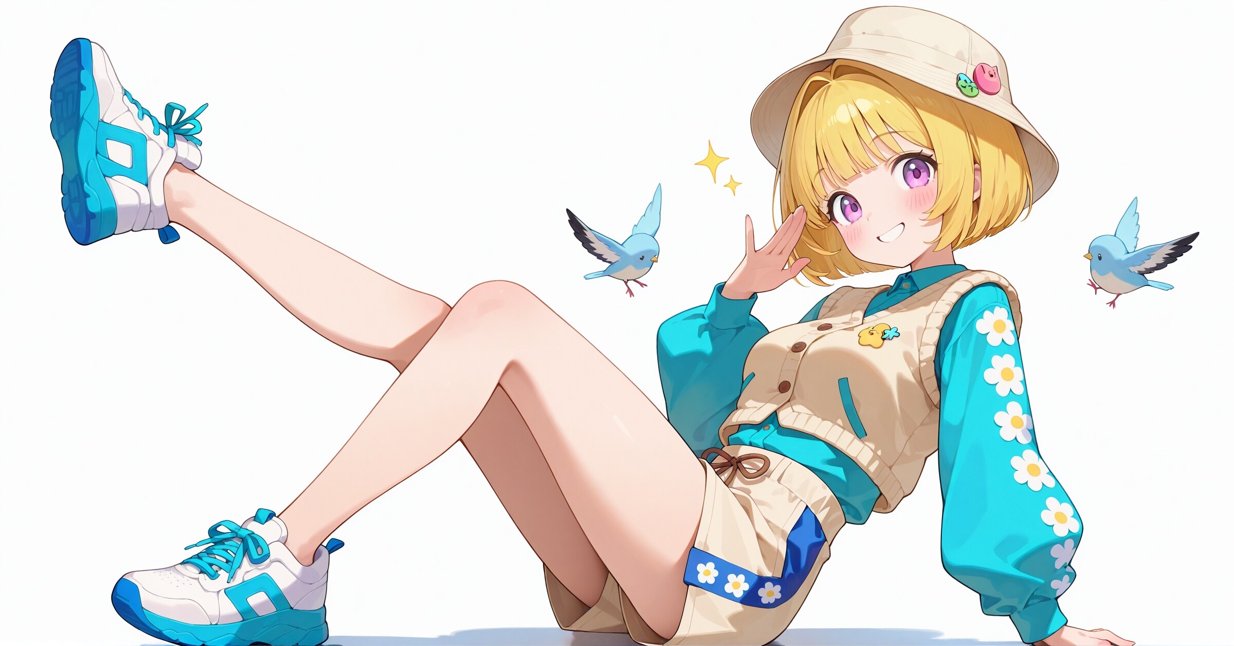 ハイキングガールコーデ（小鳥を添えて...）