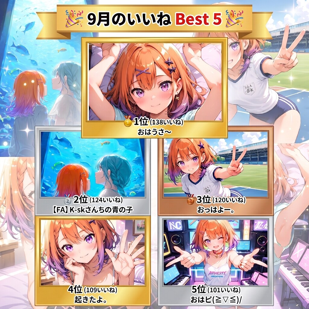 ９月の実績