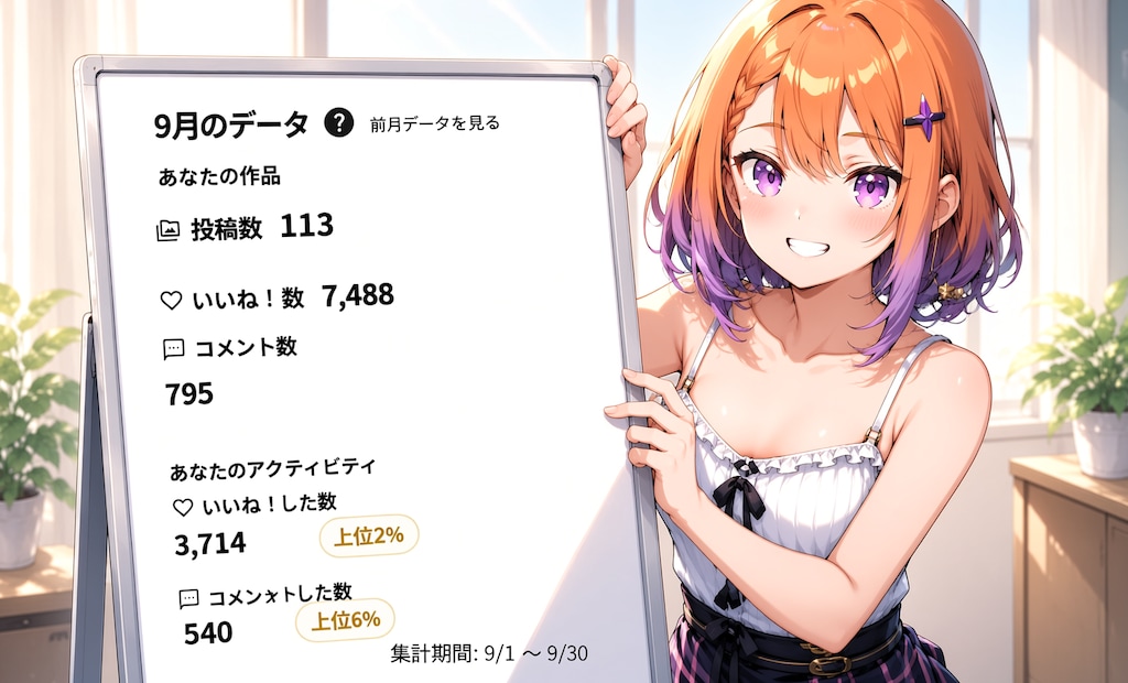 ９月の実績